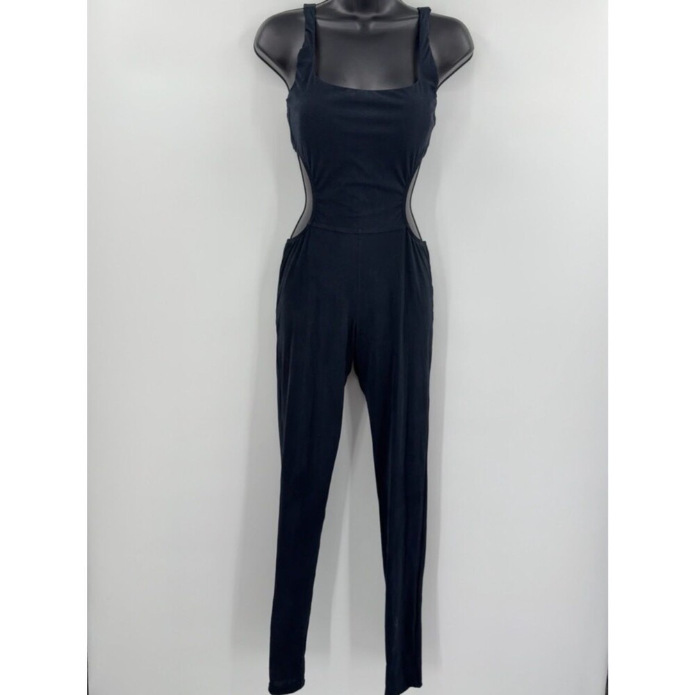 NWT ViX Paula Hermanny Solid Allie Long Jumpsuit | Black | Medium